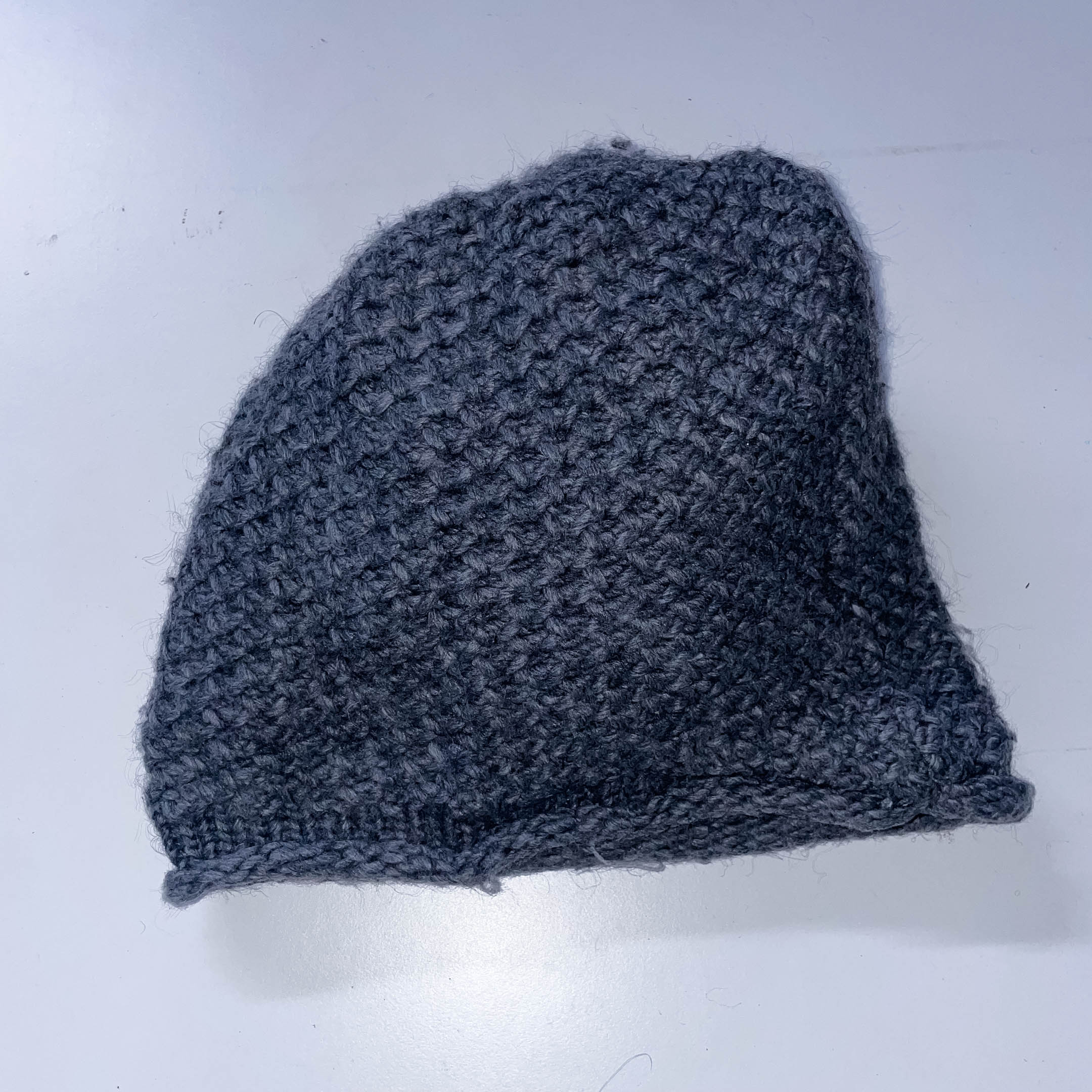 Vintage Handmade grey beanie cap