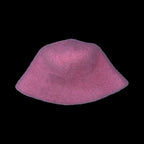 Vintage womens wool pink bucket hat