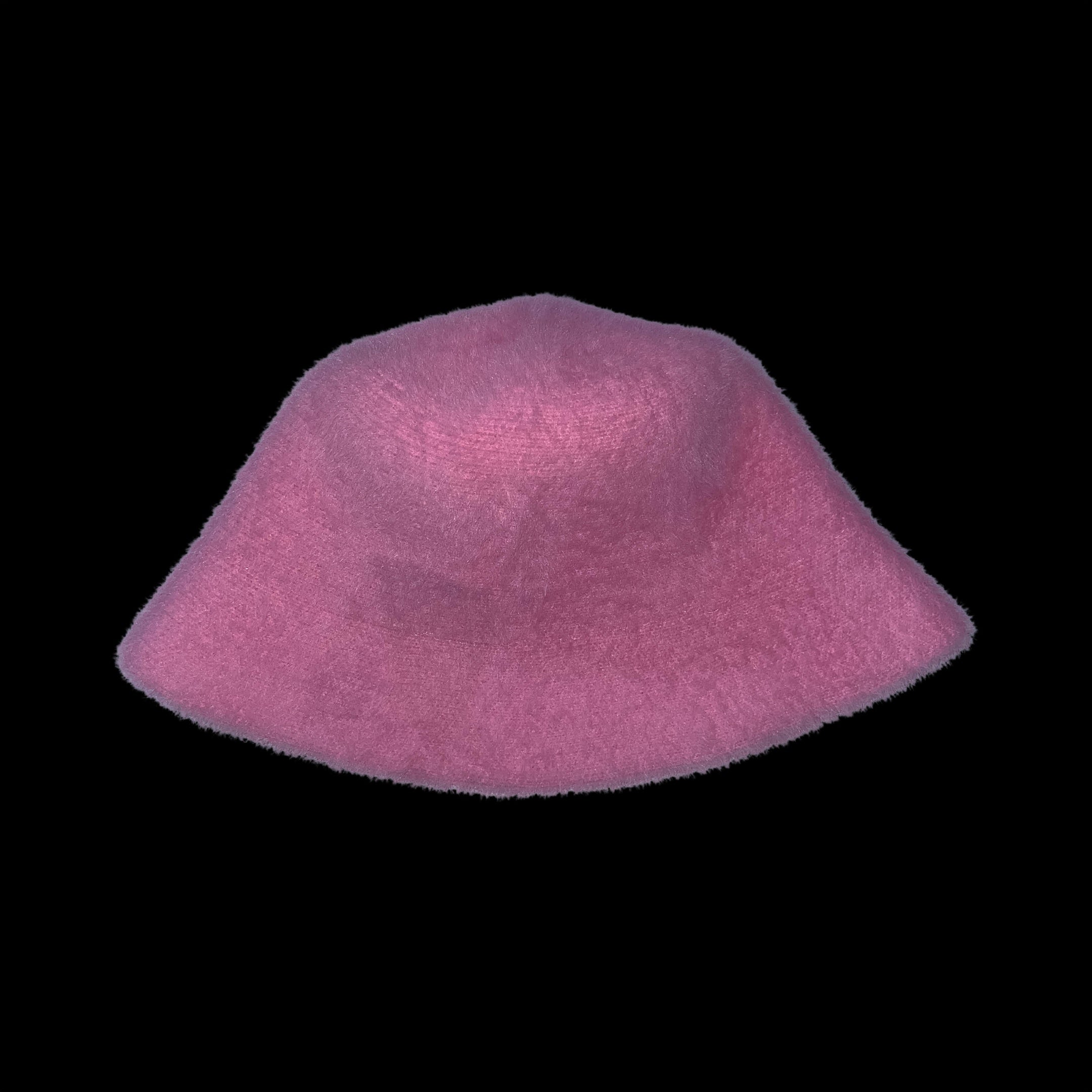 Vintage womens wool pink bucket hat