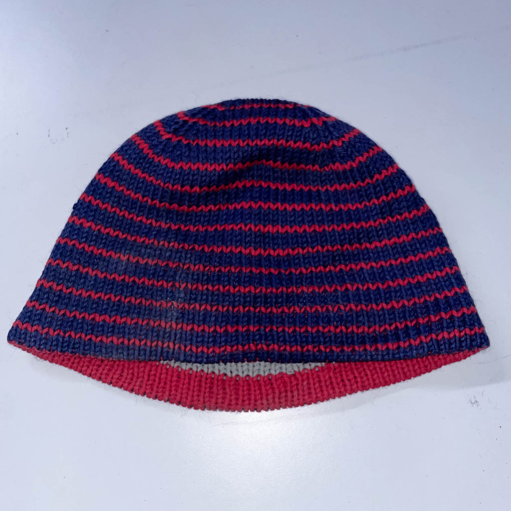 Vintage Multi stripe reversible thick material beanies
