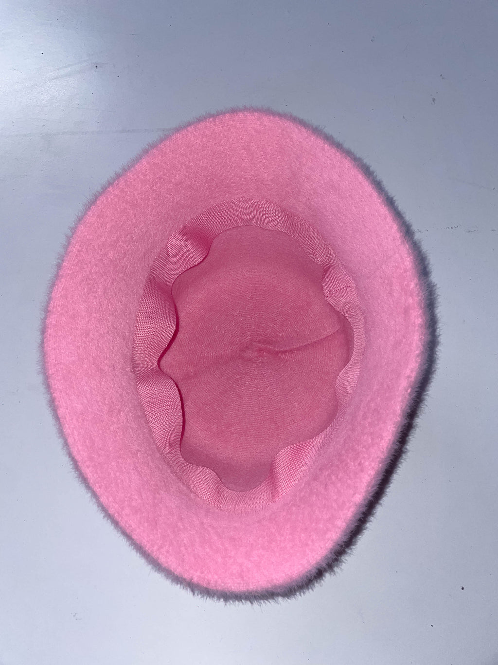 Vintage womens wool pink bucket hat