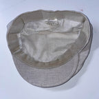 Vintage cream tweed newsboy cap