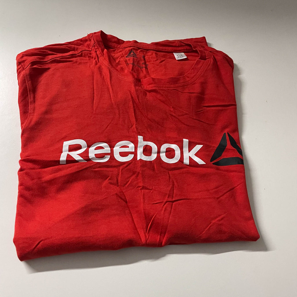 Vintage Reebok big logo red mens large tees