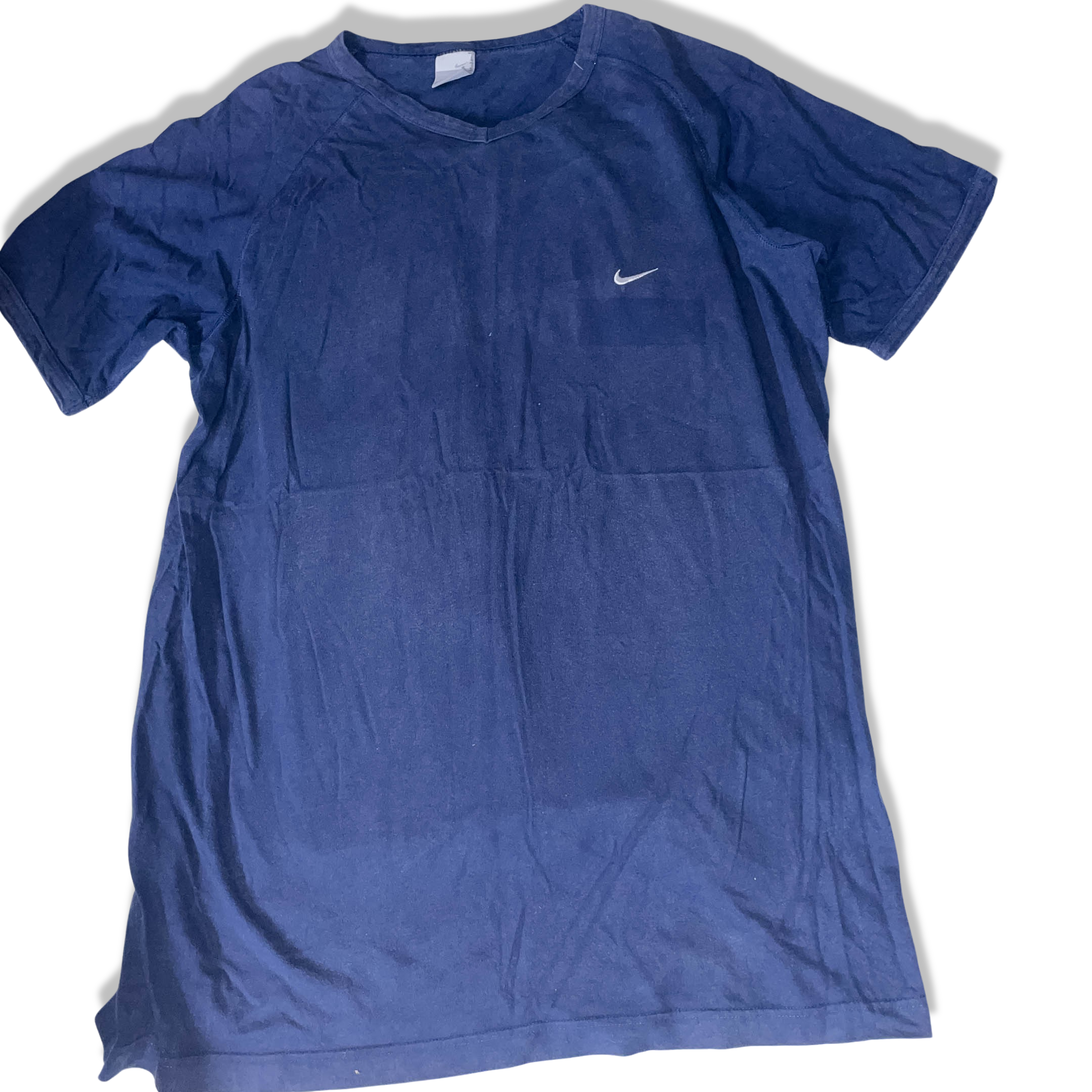 Vintage NikeFit Dry Mens Navy Blue TShirt Size XXL Short Sleeve