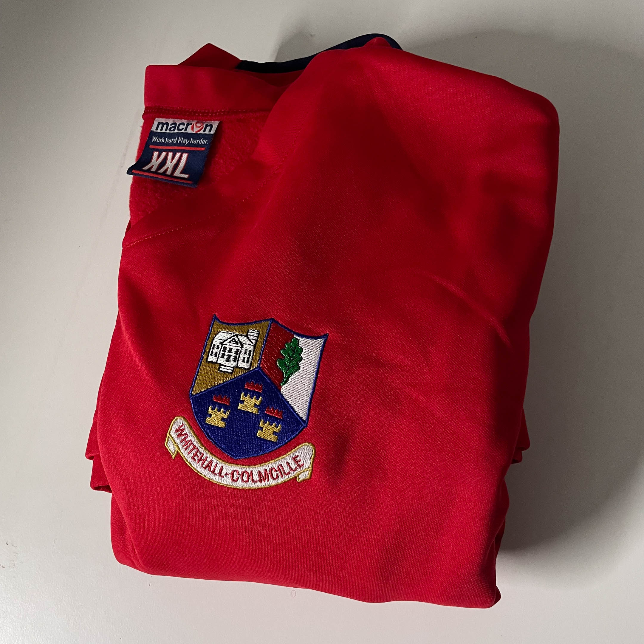 Vintage Macron whitehall colmcille red mens crew neck sweatshirt XXL