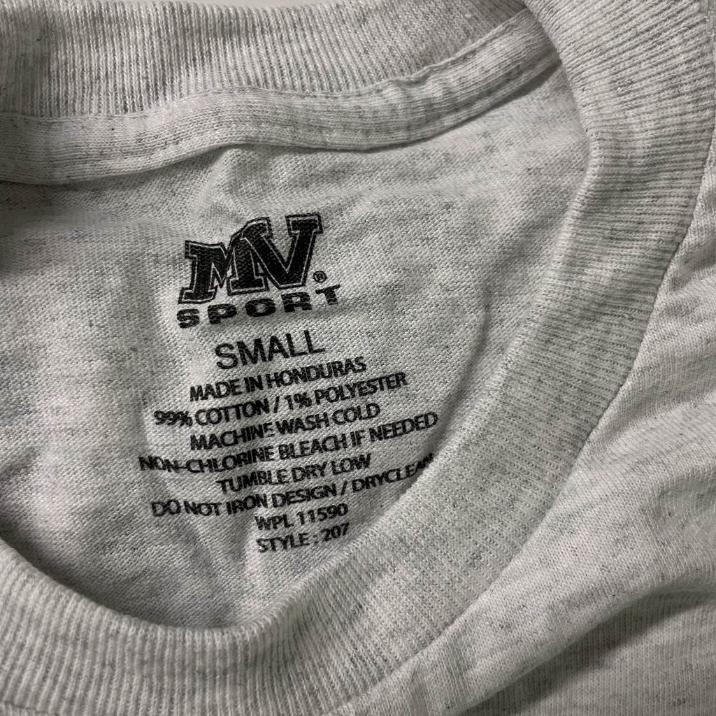 Vintage MV sport The Billy Graham Library graphics mens grey tees in S