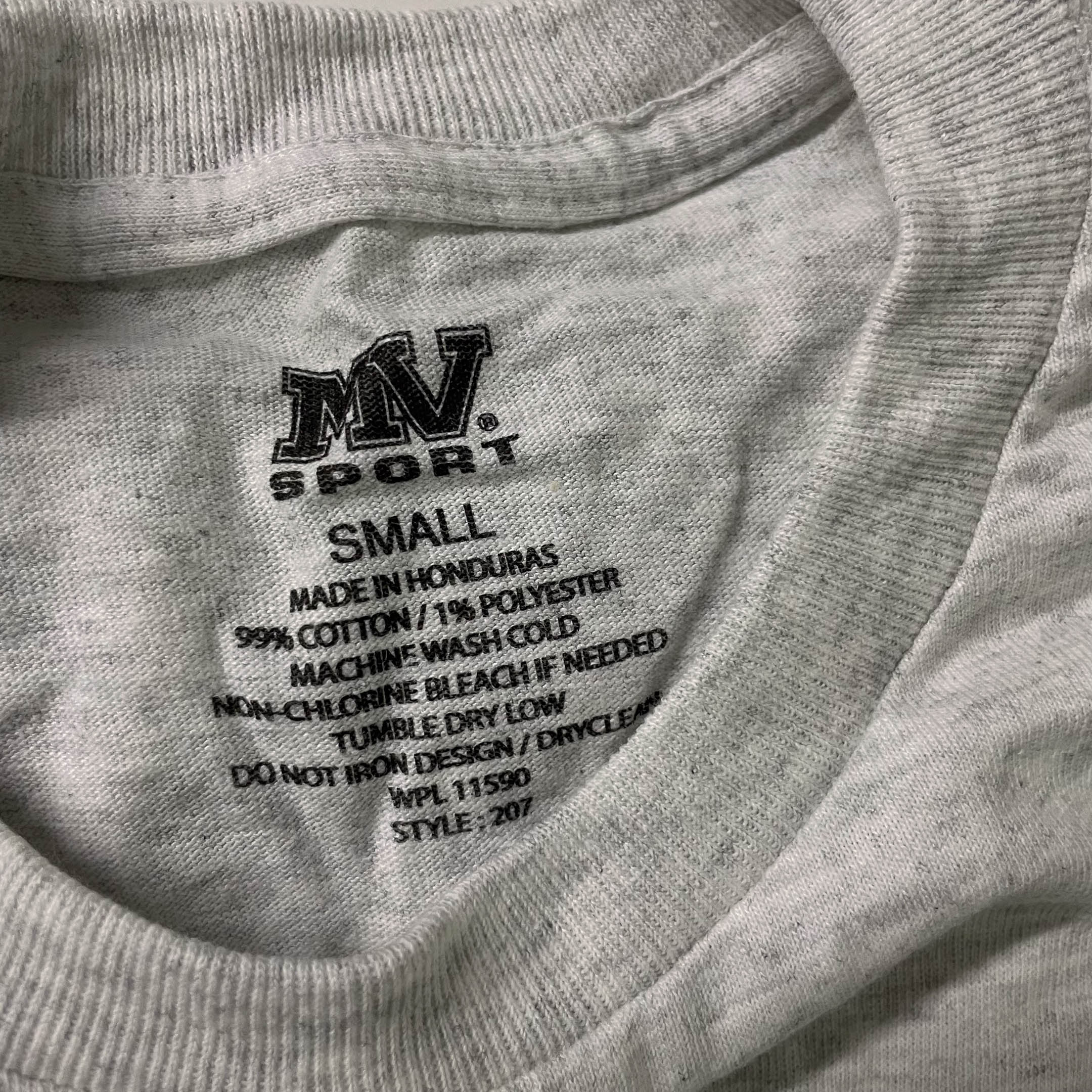 Vintage MV sport The Billy Graham Library graphics mens grey tees in S