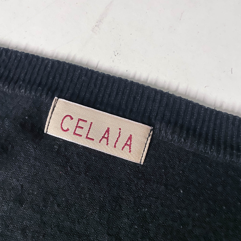 Vintage Celaia Black V-neck sweatshirt L/XL