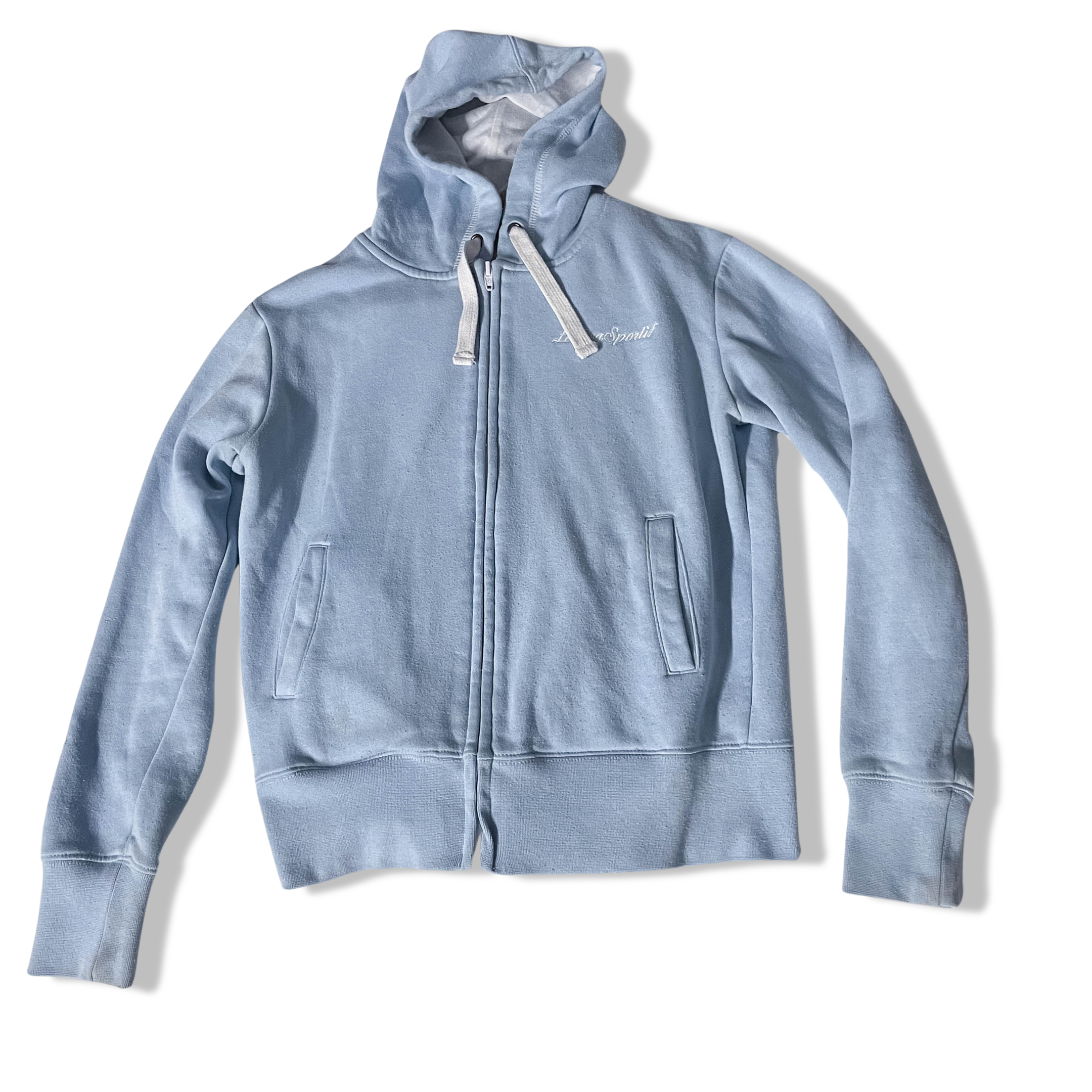 Vintage Le Coq Sportif blue full zip medium hoodie