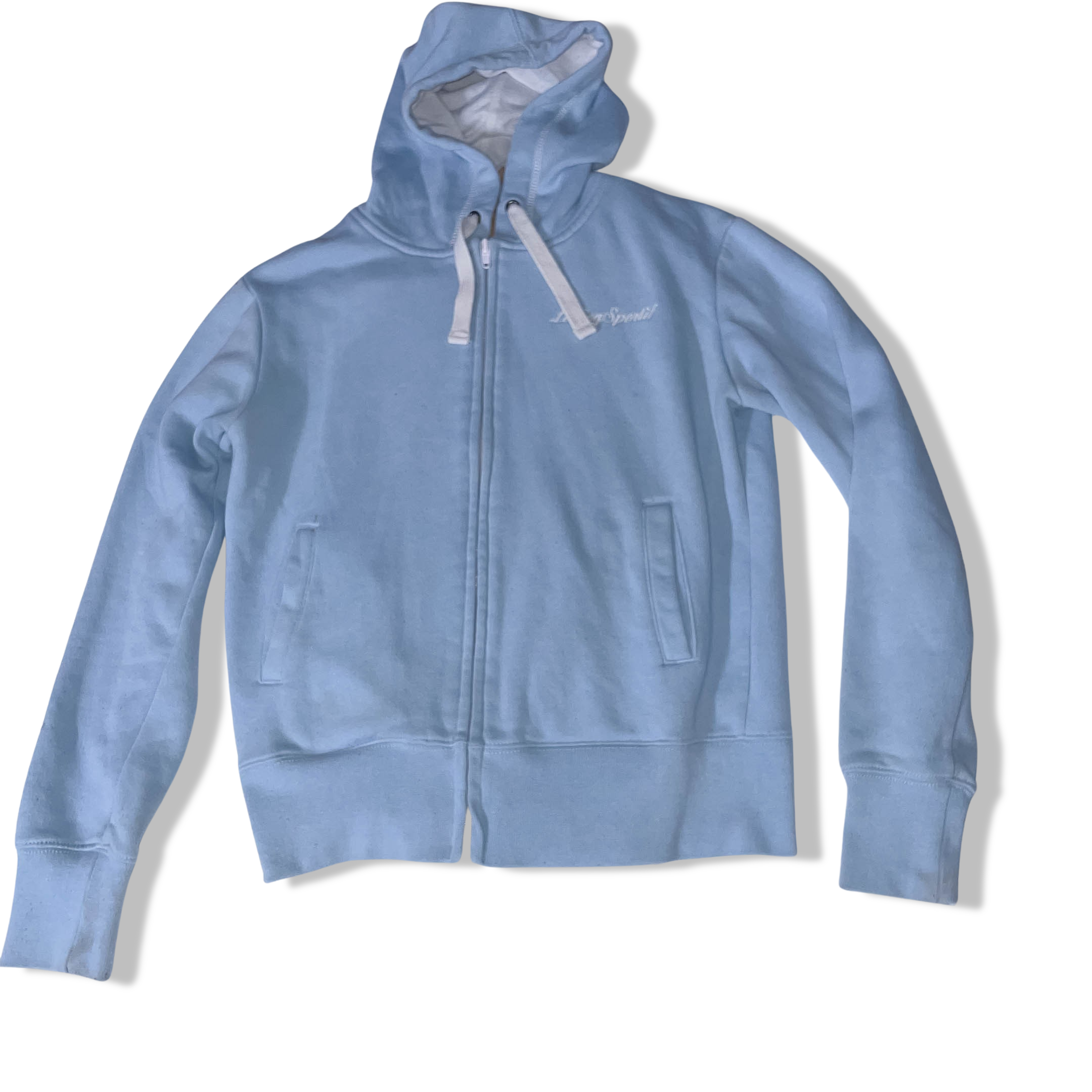 Vintage Le Coq Sportif blue full zip medium hoodie
