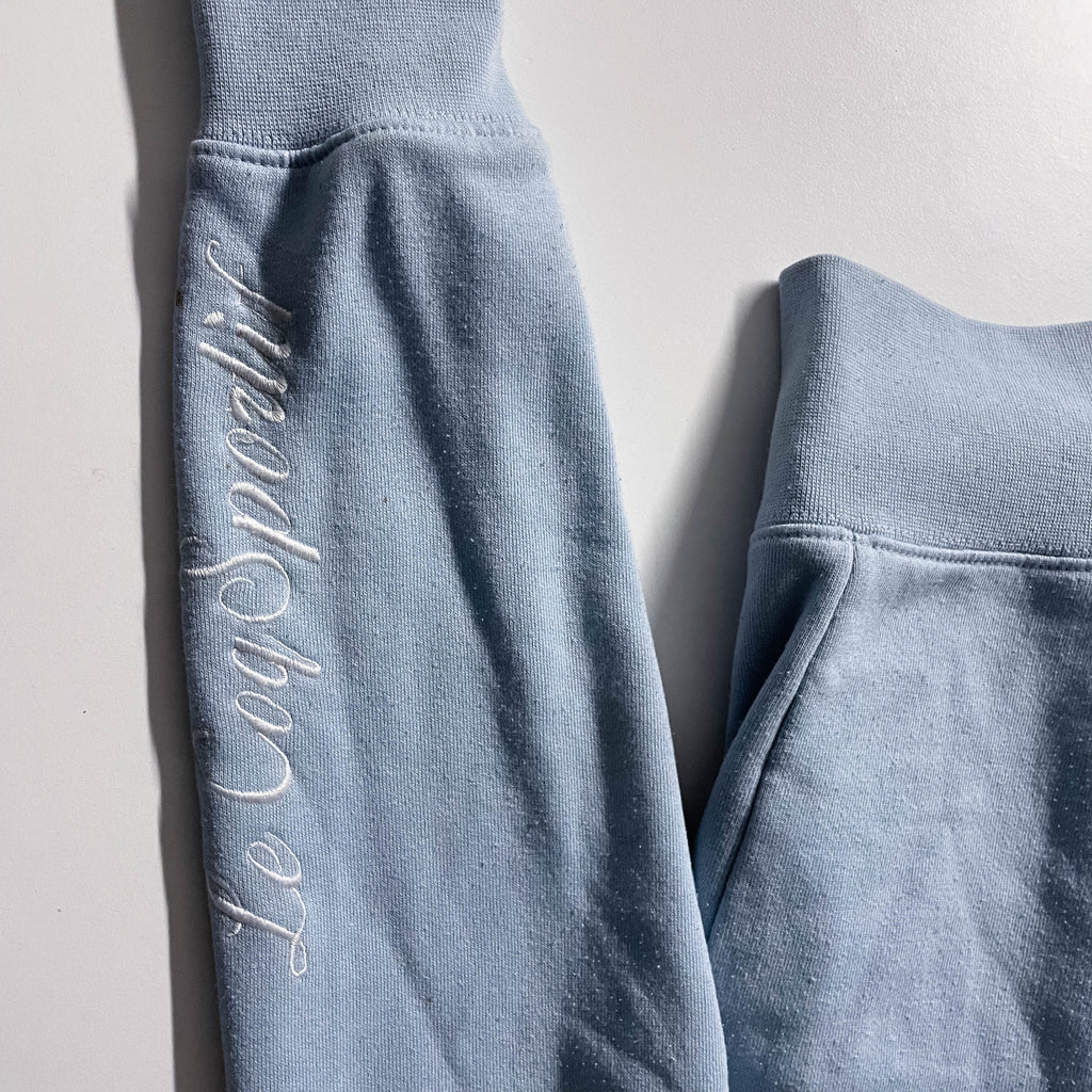 Vintage Le Coq Sportif blue full zip medium hoodie