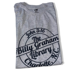 Vintage MV sport The Billy Graham Library graphics mens grey tees in S