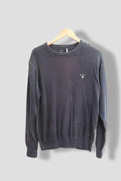 Vintage Gant premium cotton medium mens navy sweatshirt