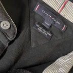 Vintage 90's Tommy Hilfiger black XXXL polo shirt | L 30 W 24| Black| SKU 3711