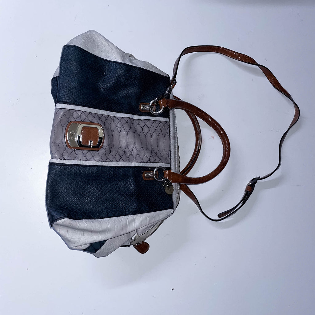 Vintage White Guess Snakeskin handbag