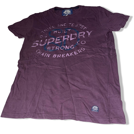 Vintage Superdry original graphics medium brown tees