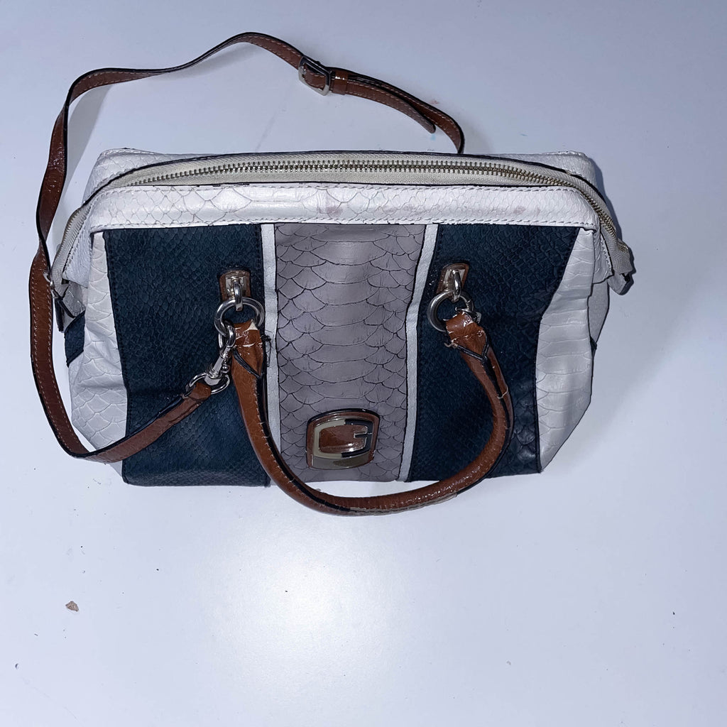 Vintage White Guess Snakeskin handbag
