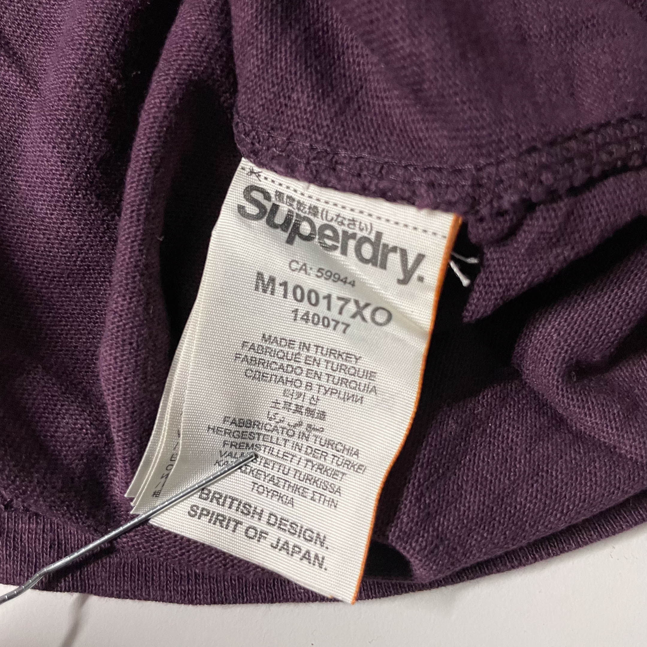 Vintage Superdry original graphics medium brown tees