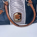 Vintage White Guess Snakeskin handbag