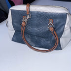 Vintage White Guess Snakeskin handbag