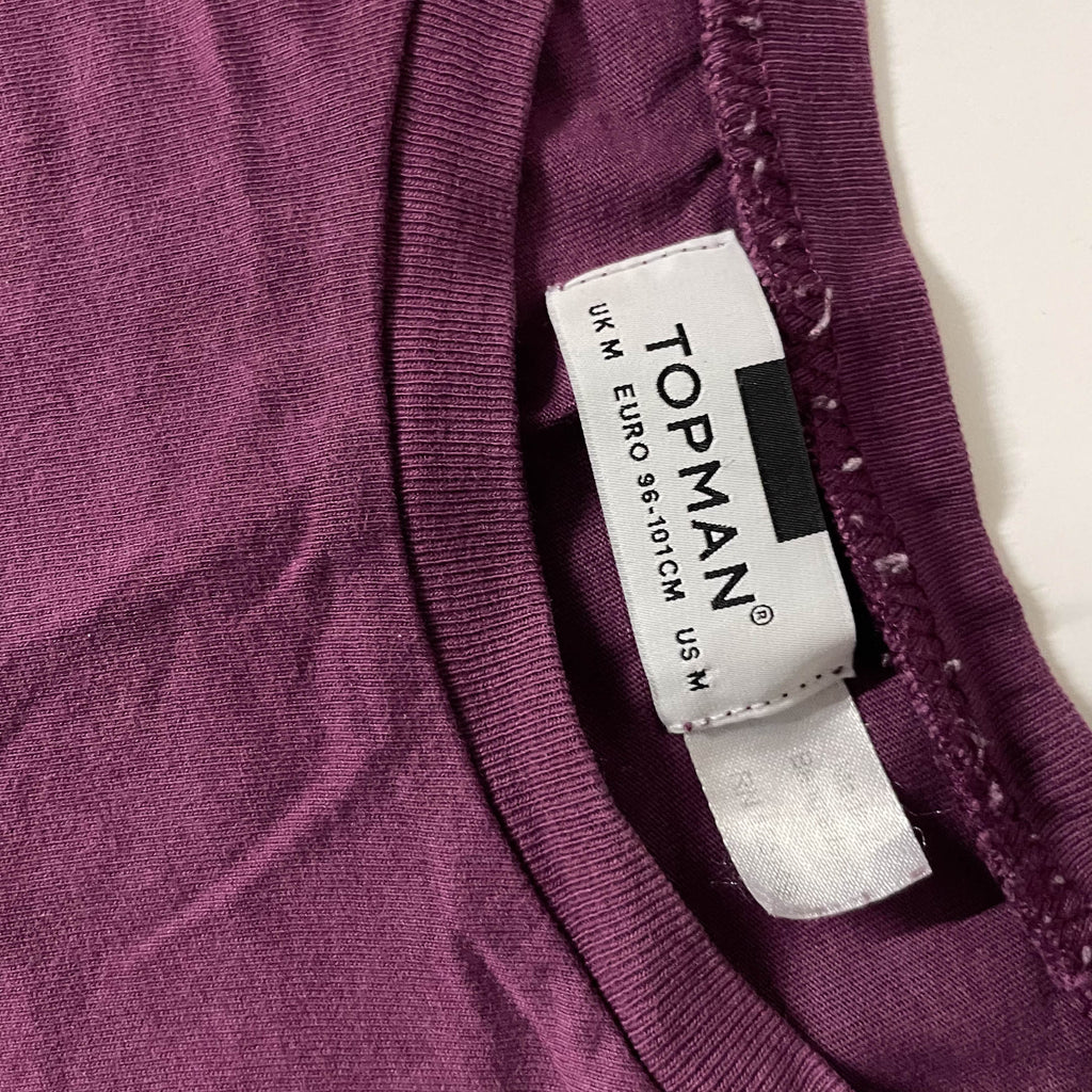 Vintage Topman medium wine regular fit short sleeve tees