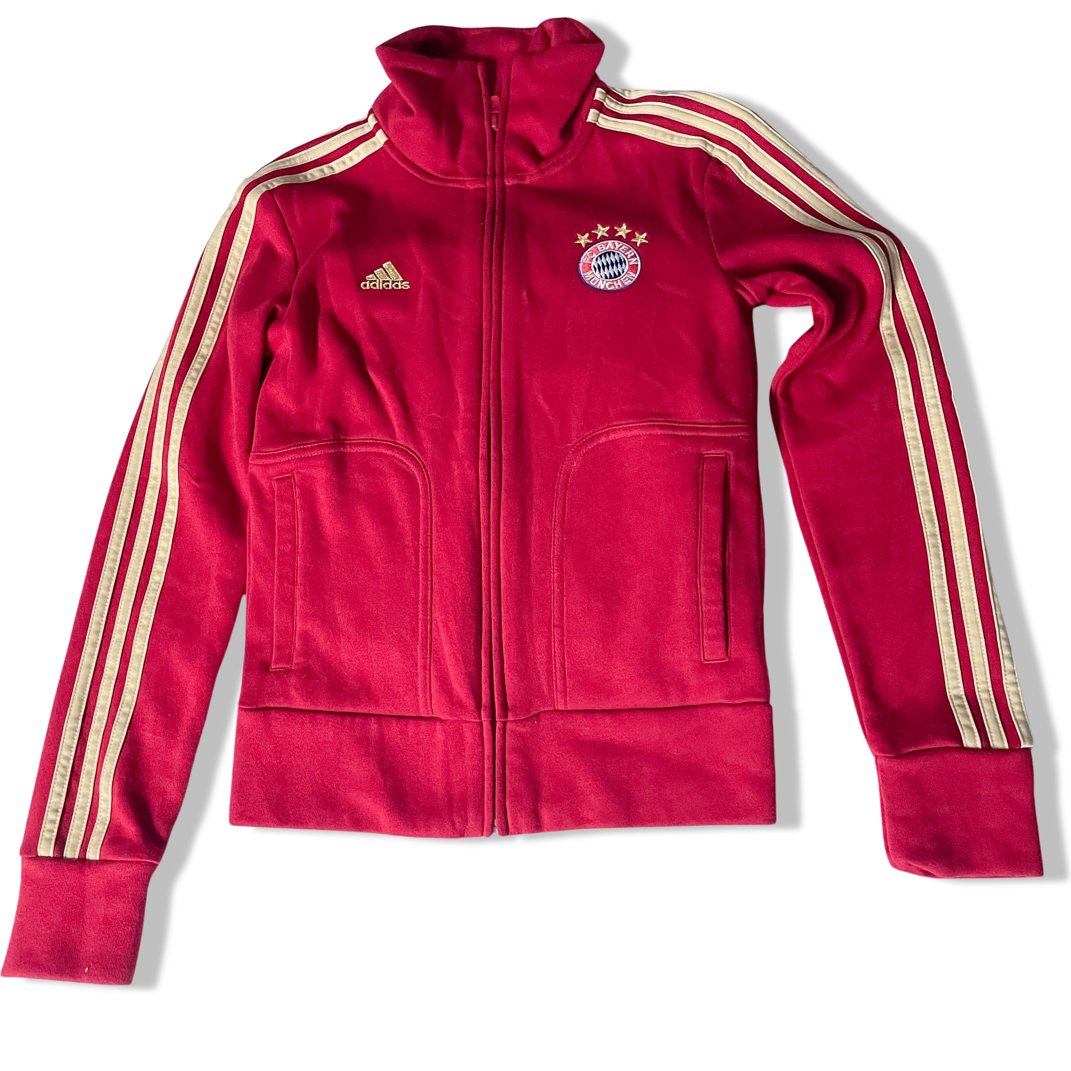 Vintage Red Adidas Original bayern Muchen womens XS Football Jacket