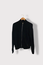 Vintage Full zip womens navy medium sweater