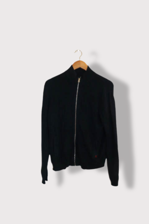 Vintage Full zip womens navy medium sweater