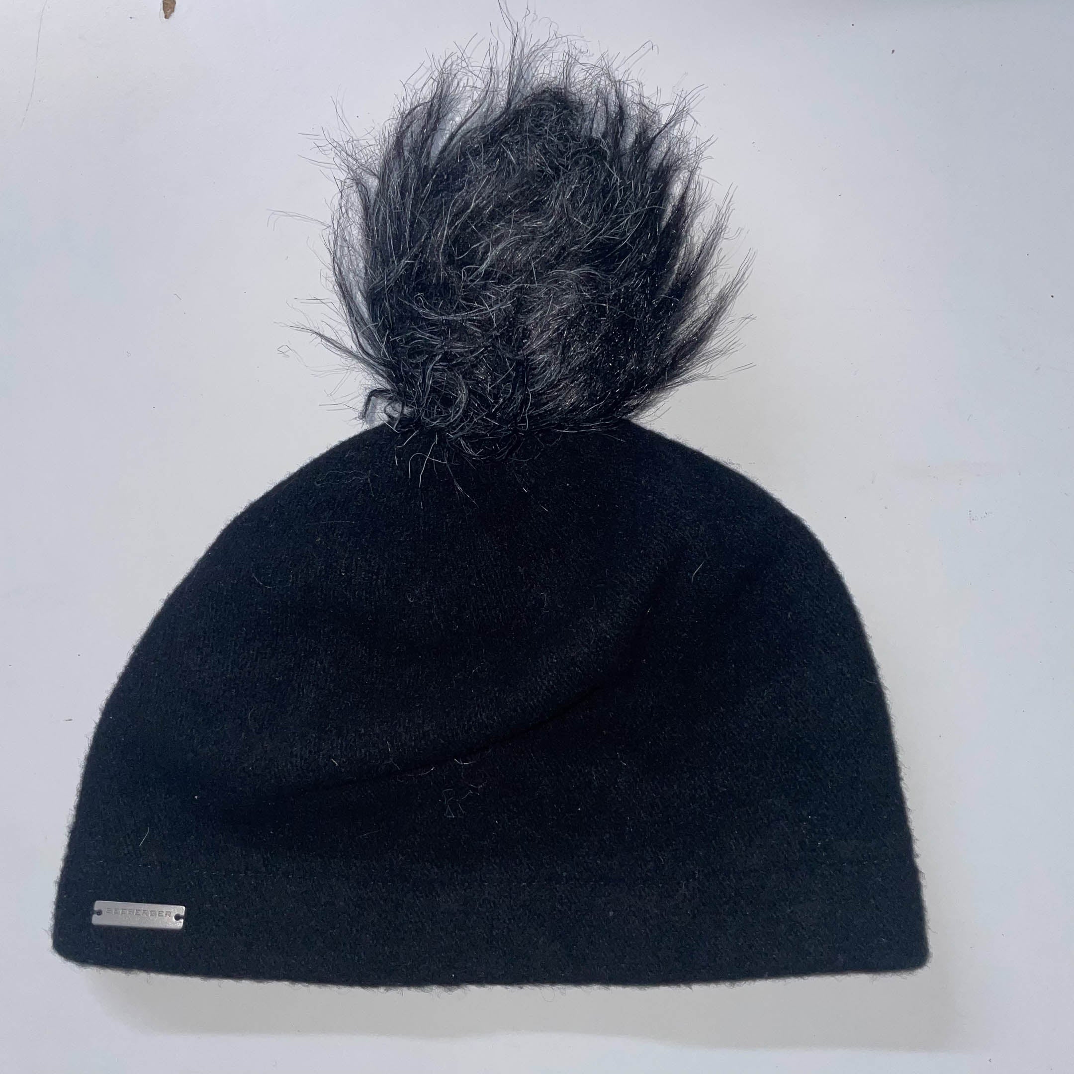 Vintage Seeberger black beanie hat