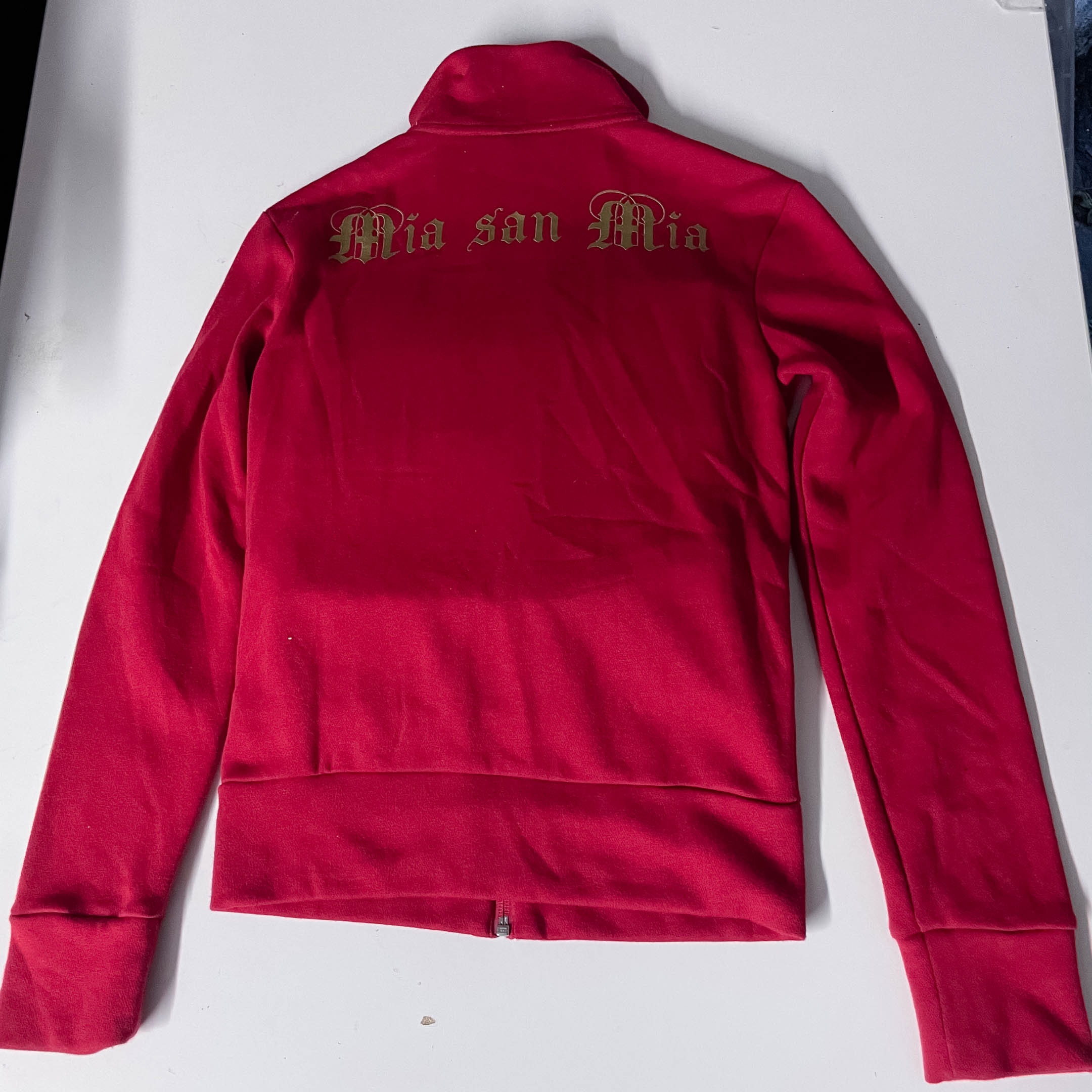 Vintage Red Adidas Original bayern Muchen womens XS Football Jacket