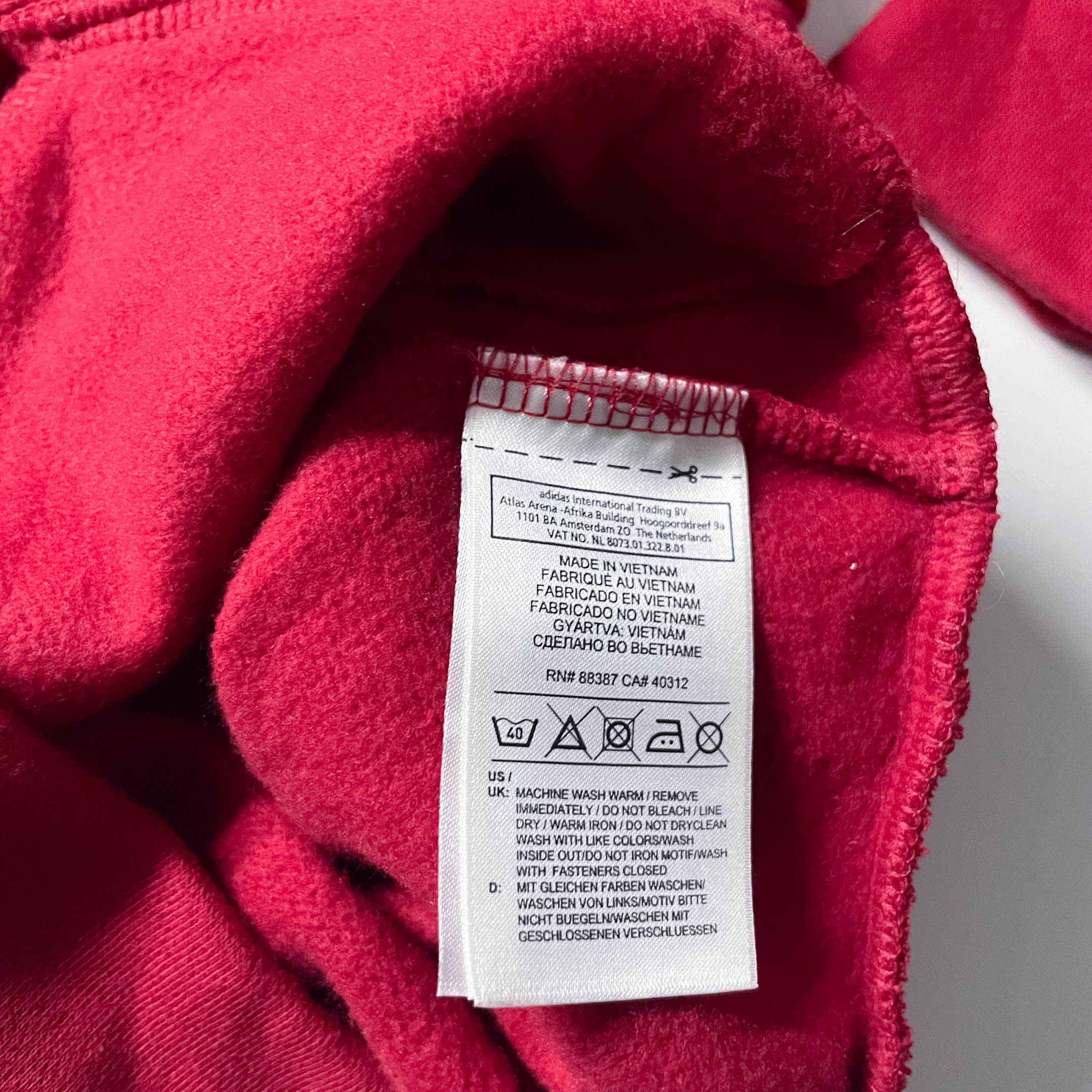 Vintage Red Adidas Original bayern Muchen womens XS Football Jacket