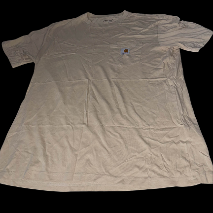 Vintage Carhatt cream mens custom fit medium tees