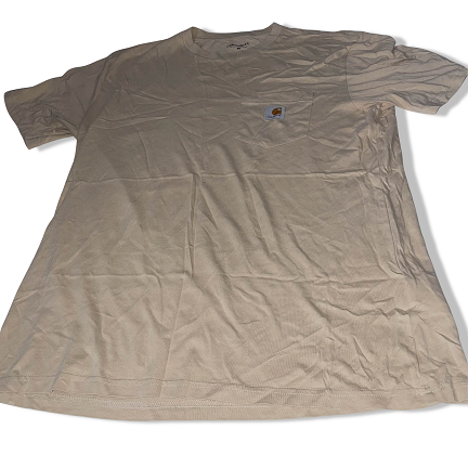 Vintage Carhatt cream mens custom fit medium tees