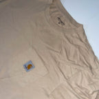 Vintage Carhatt cream mens custom fit medium tees