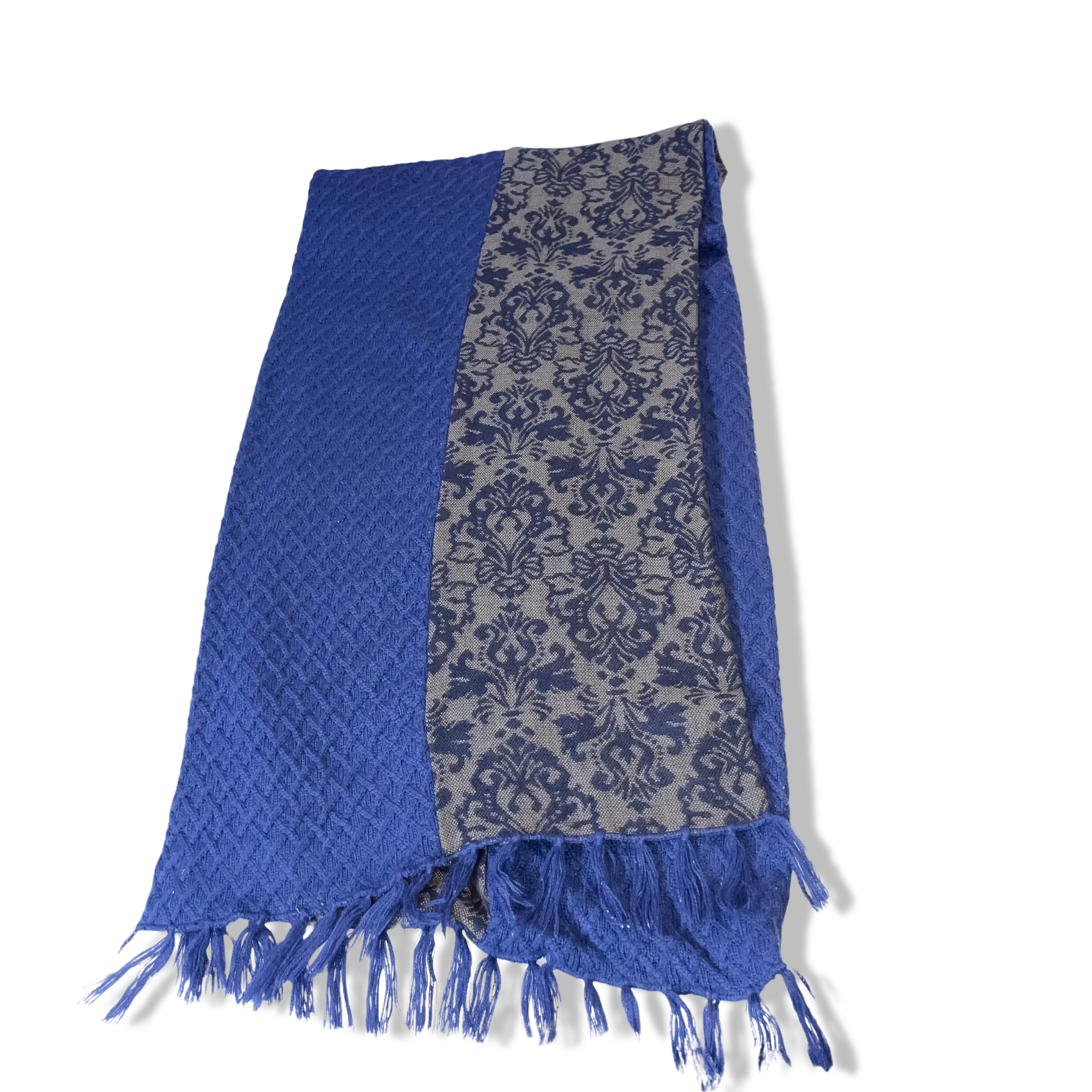 Zara Man Pashmina Paisley Royal Blue Scarf