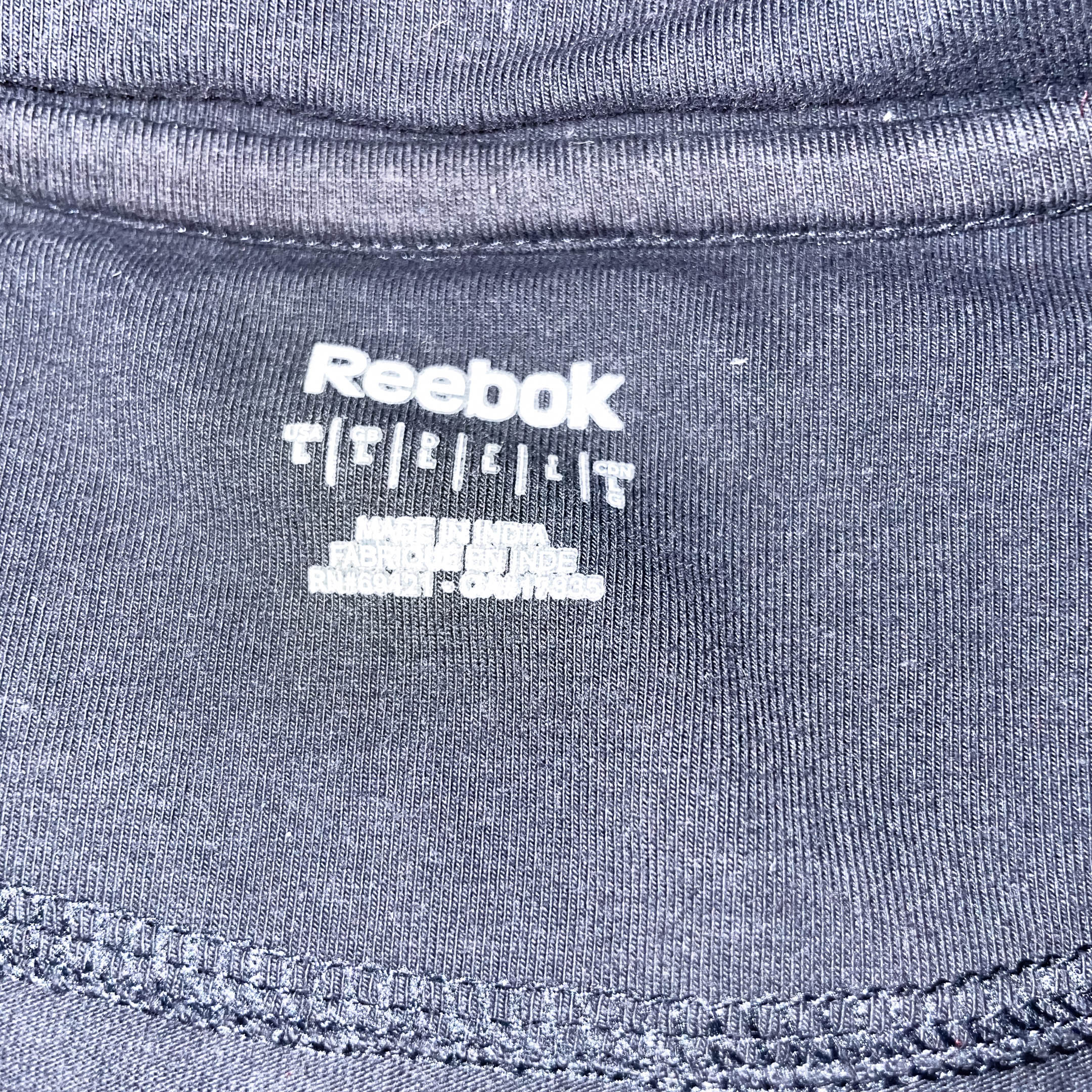Vintage Black reebok full zip up mens large jacket