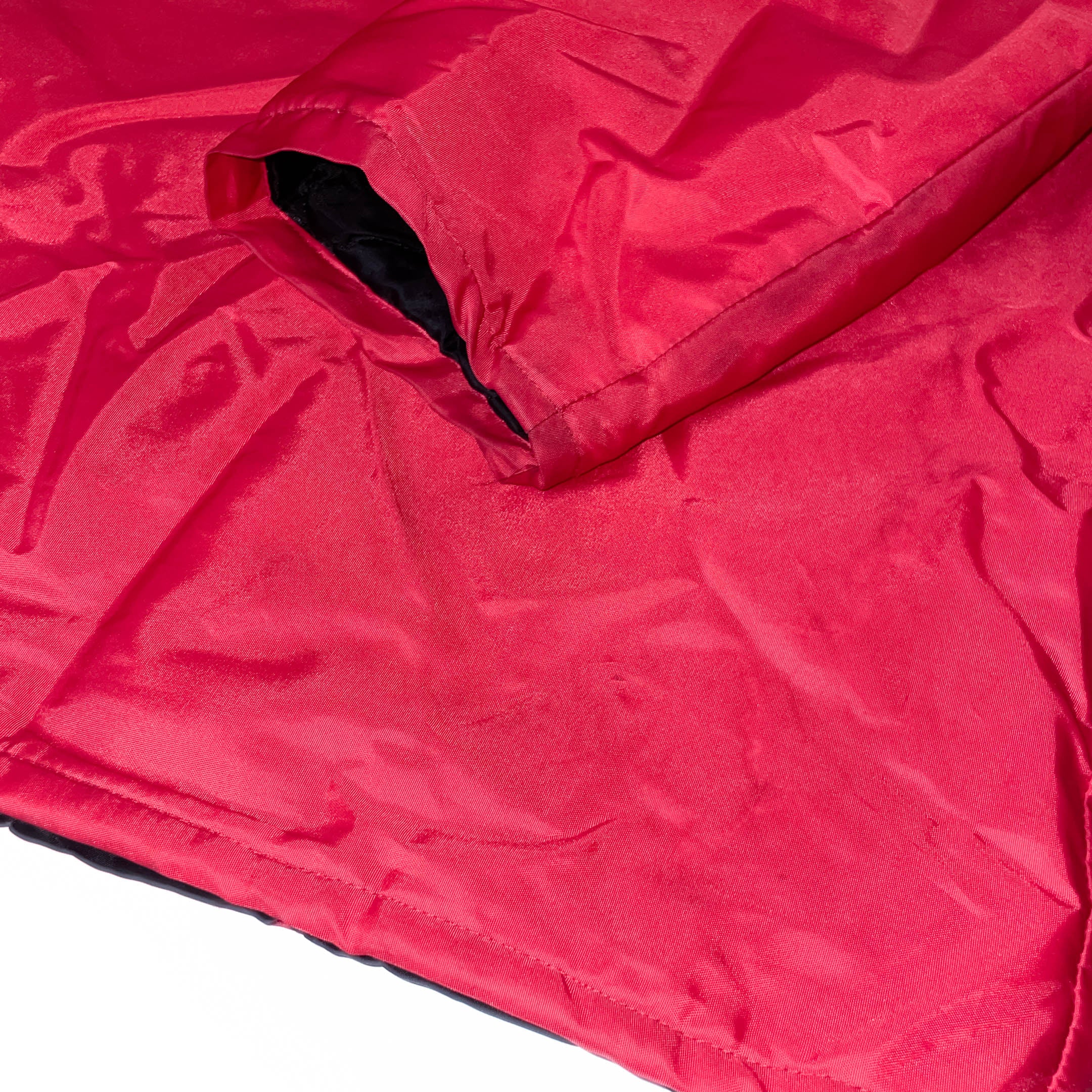 Vintage Red Insulated Padded Long Sleeve Winter Coat Jacket.