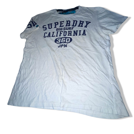Vintage Superdry Big surf California JPN graphics white large tees