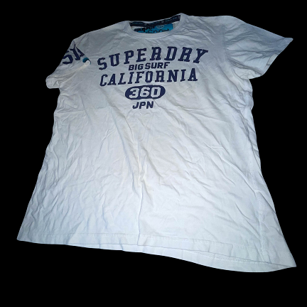 Vintage Superdry Big surf California JPN graphics white large tees