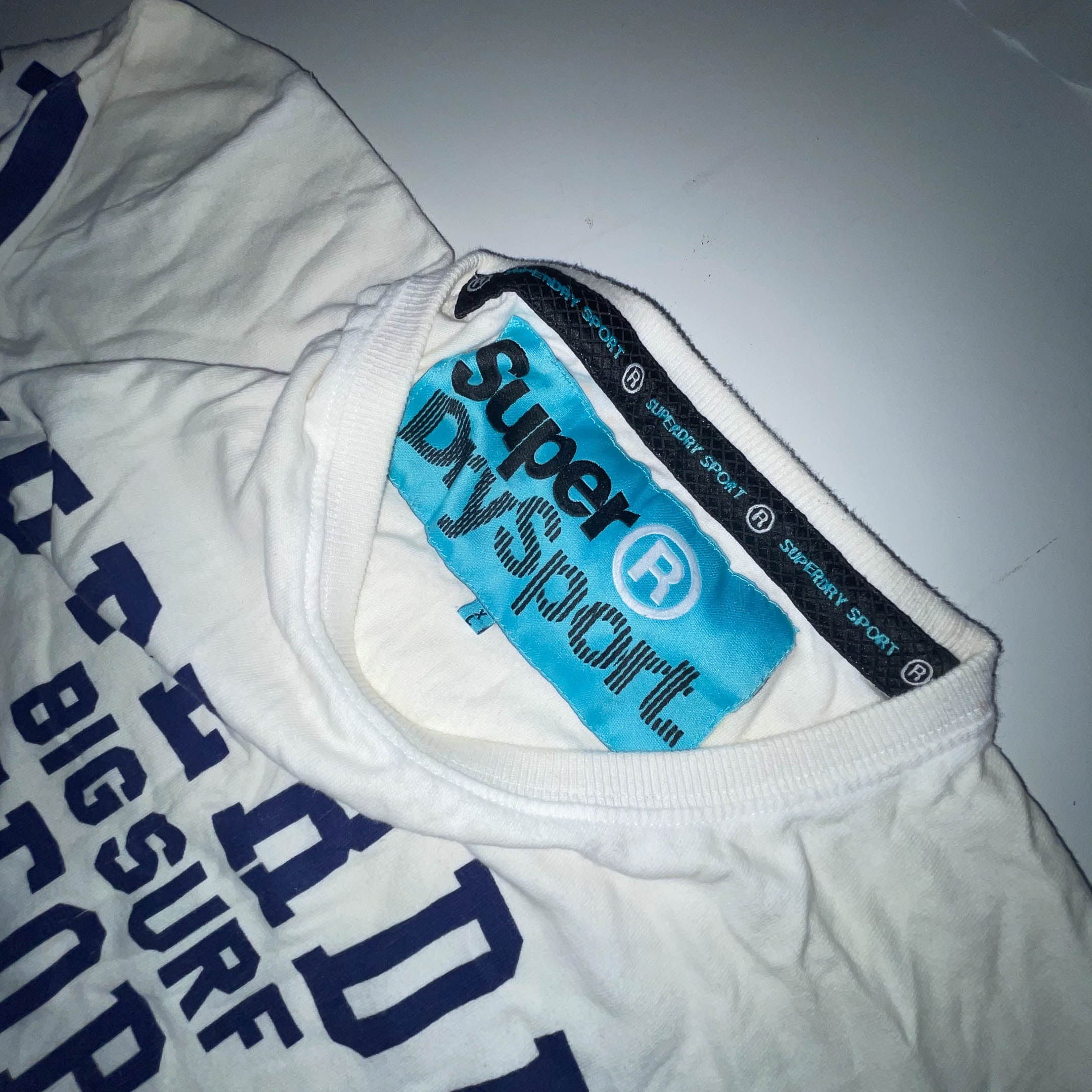 Vintage Superdry Big surf California JPN graphics white large tees