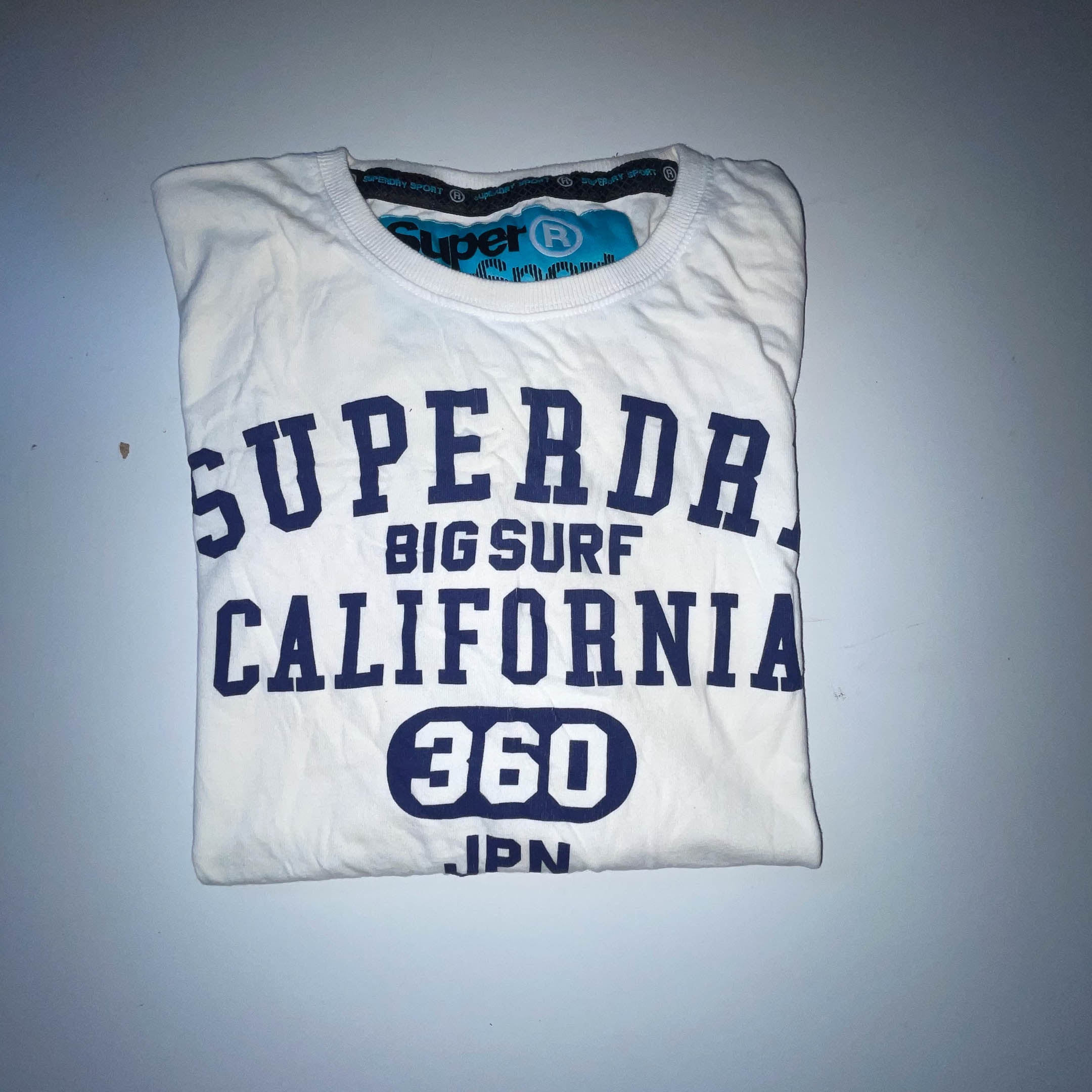 Vintage Superdry Big surf California JPN graphics white large tees