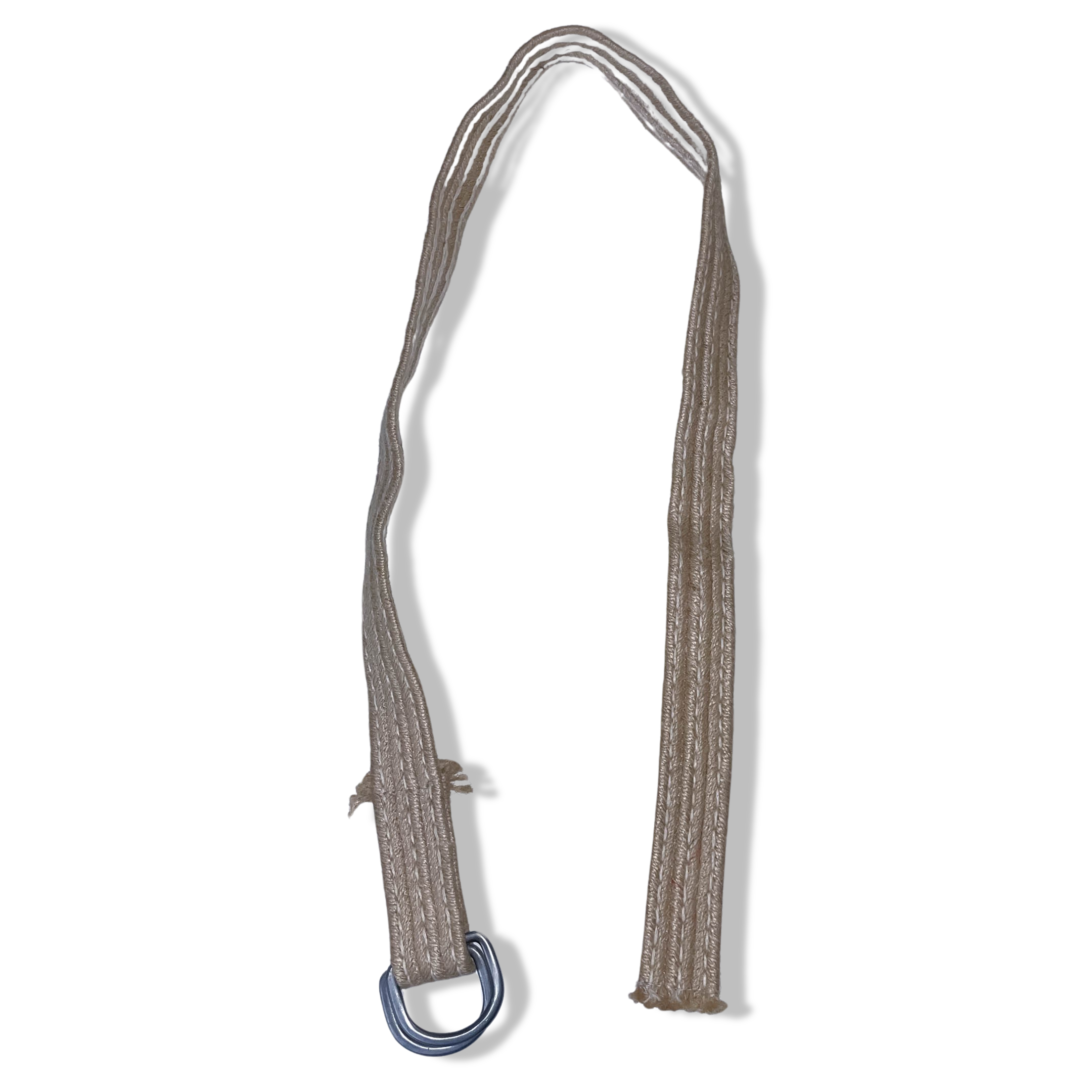 Vintage cream women's elastic military belt