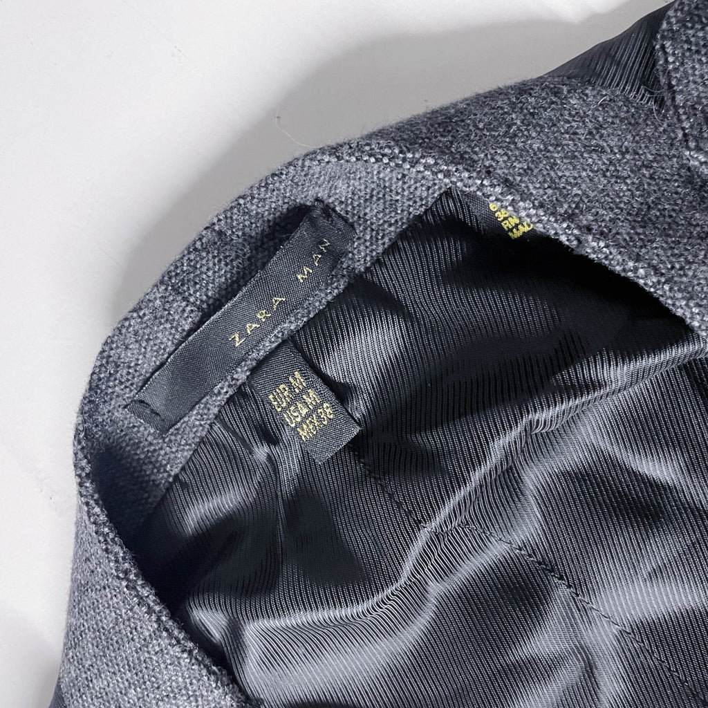 Vintage Zara Man formal suit vest grey medium jacket
