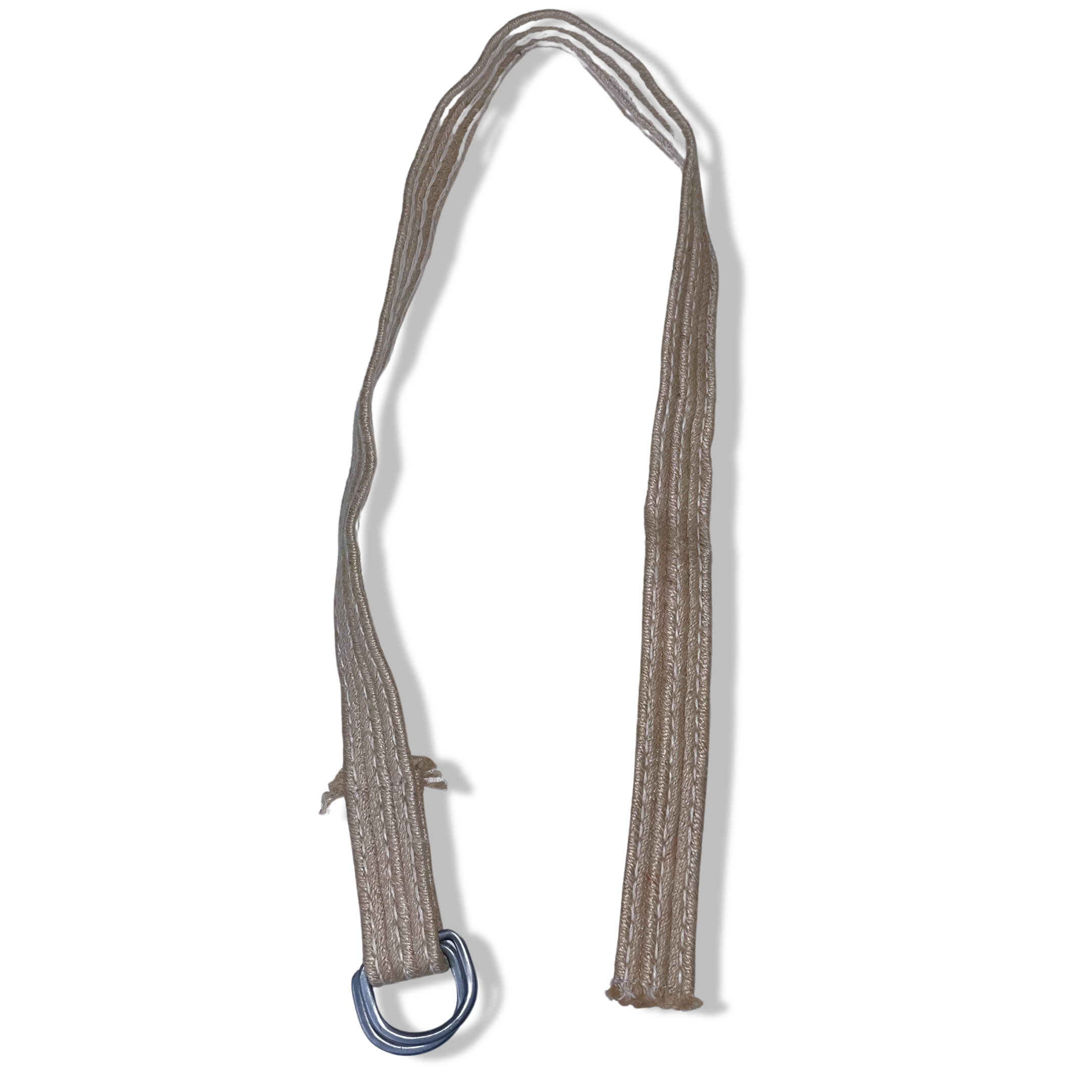 Vintage cream women's elastic military belt