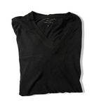 Vintage Black Selected Hommes V-neck small plain tees