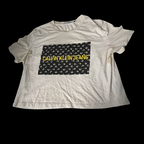 Vintage Women's Calvin Klein jeans graphics large white tees