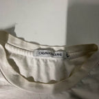 Vintage Women's Calvin Klein jeans graphics large white tees