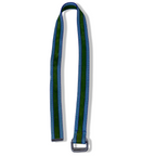 Vintage multi stripe blue and green elastic belt