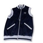 Vintage Sergio Tacchini navy sleeveless full zip unisex Italia jacket | M | 3638