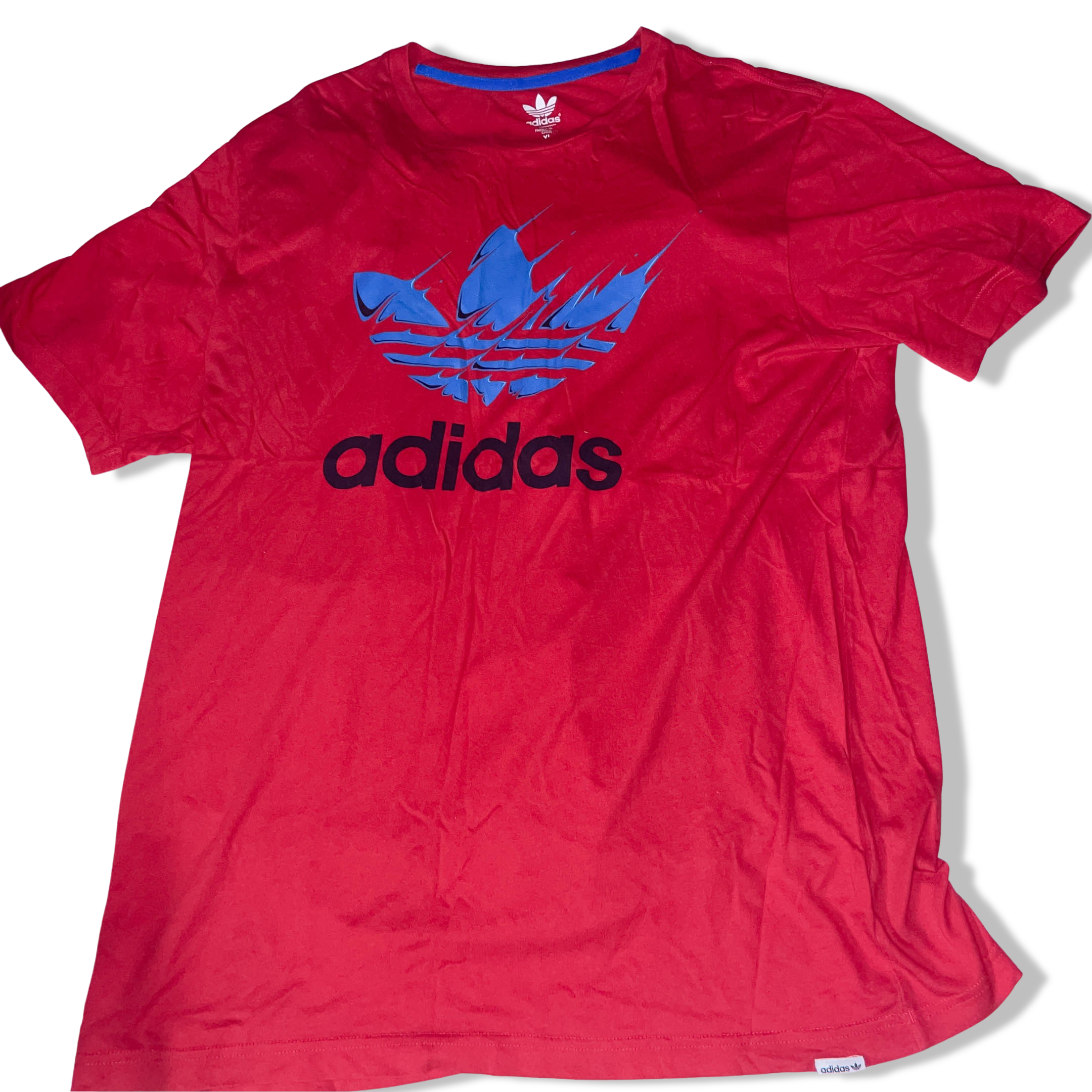 Vintage Men's Adidas Originals Trefoil T-shirt Size XL Red